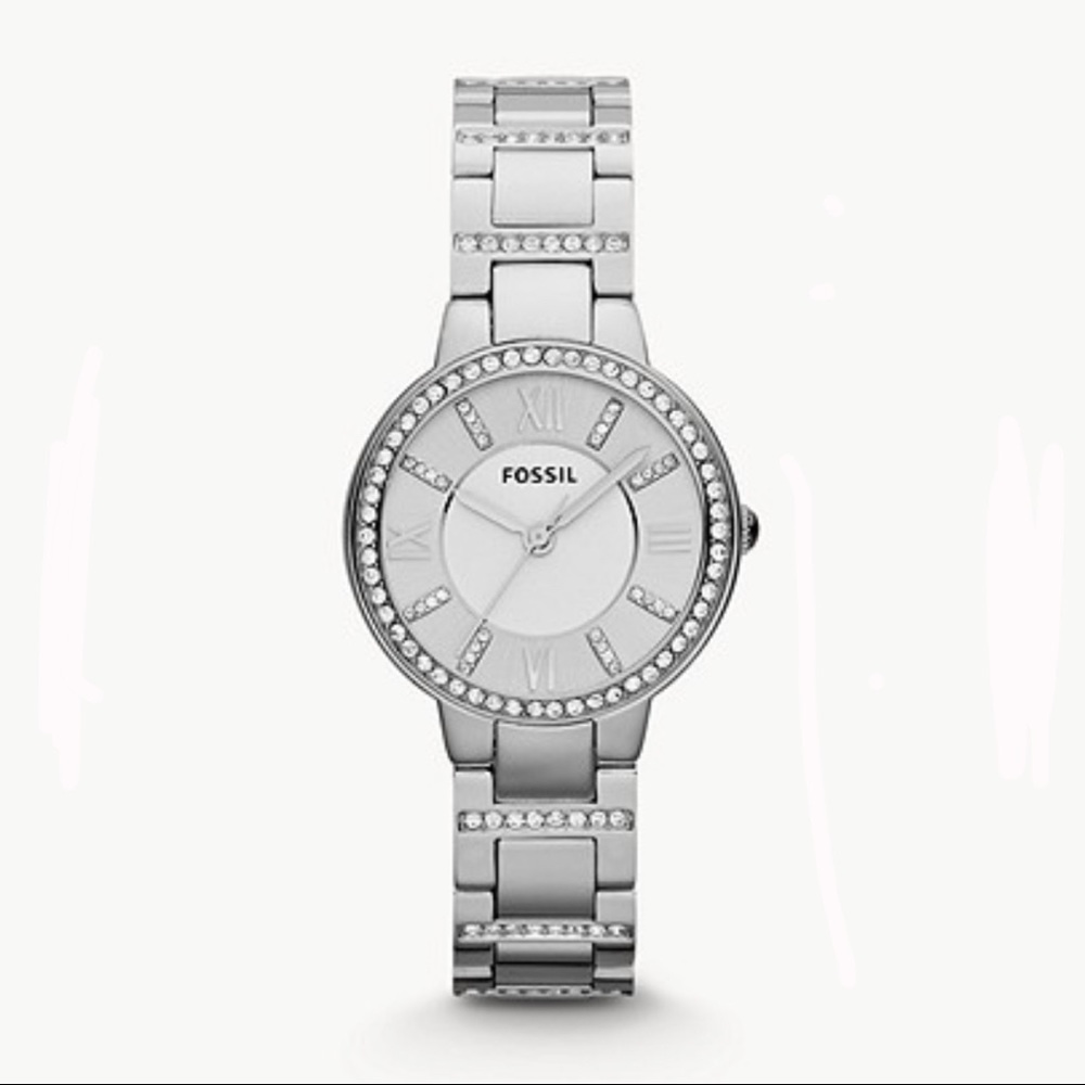 NWT Fossil Victoria Stainless Steel Watch